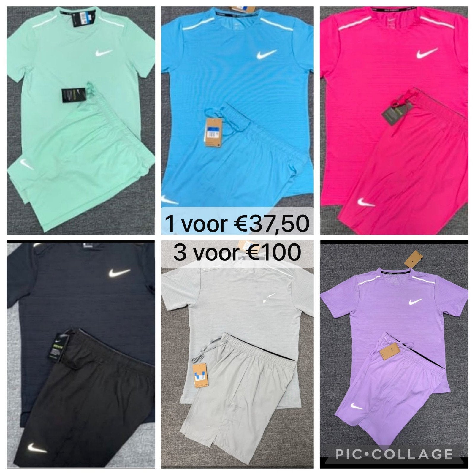 Nike Sportset - T-shirt & Short (diverse kleuren), Kleding | Heren, Sportkleding, Nike, Nieuw, Overige maten, Ophalen of Verzenden