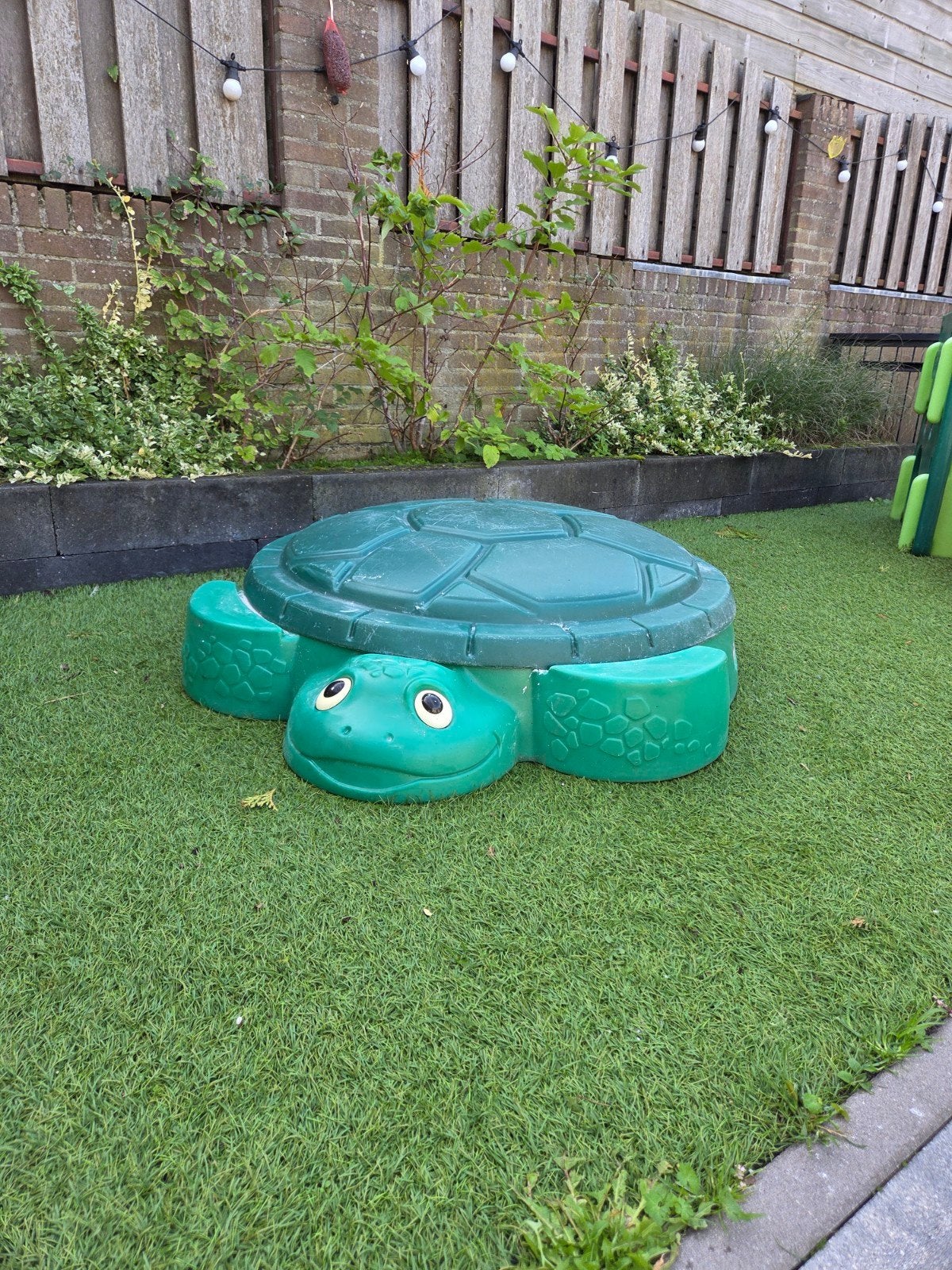 Little tikes Schildpad zandbak met deksel - Groen, Ophalen, Gebruikt