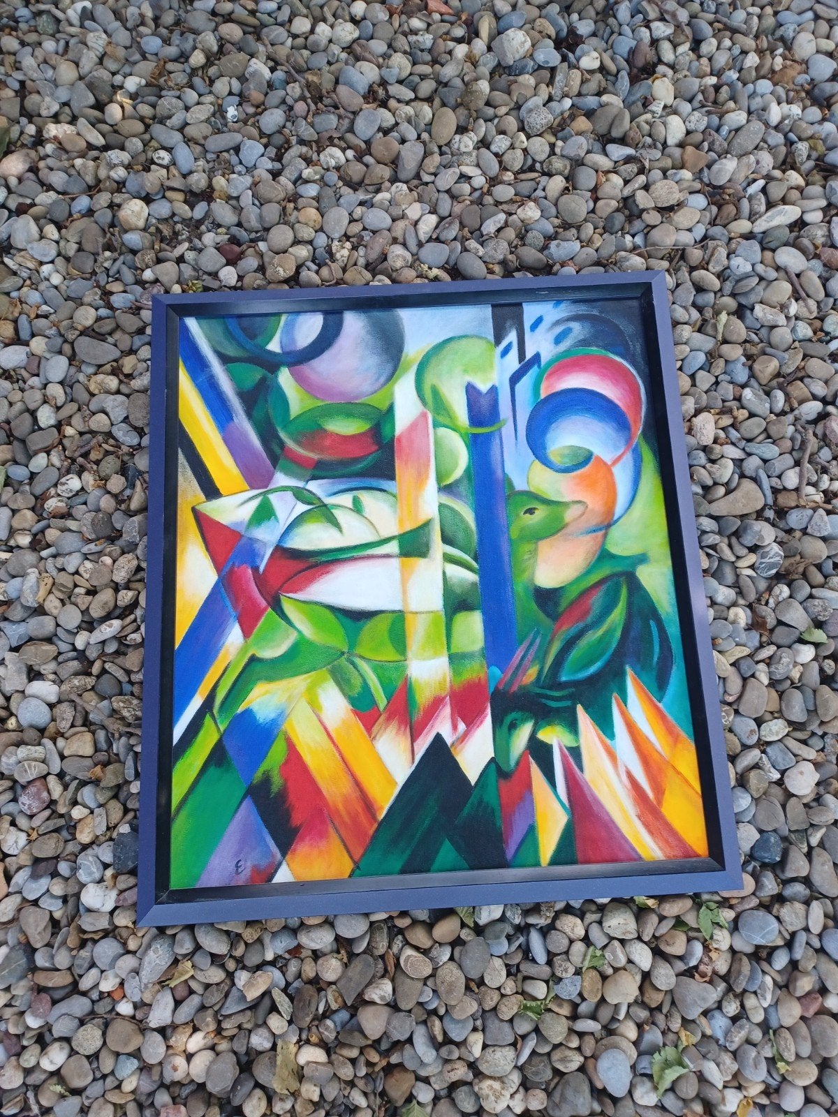 Franz Marc kopie " de kleine berggeiten", Ophalen of Verzenden