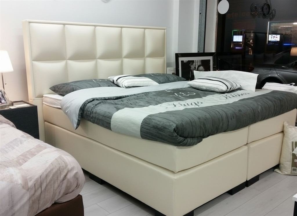 Koning bedden complete boxspring set SALE, Ophalen, Nieuw, Tweepersoons