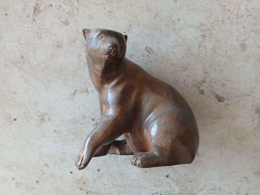 IJsbeer P.Chenet, Antiek en Kunst, Minder dan 20 cm, Verzenden, Brons, Beeld