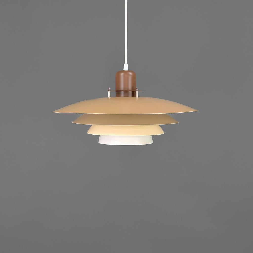 Mid century modern lamp bruin | Horn type 788 jaren 70 |, Huis en Inrichting, Lampen | Hanglampen, Mid century modern, Ophalen of Verzenden