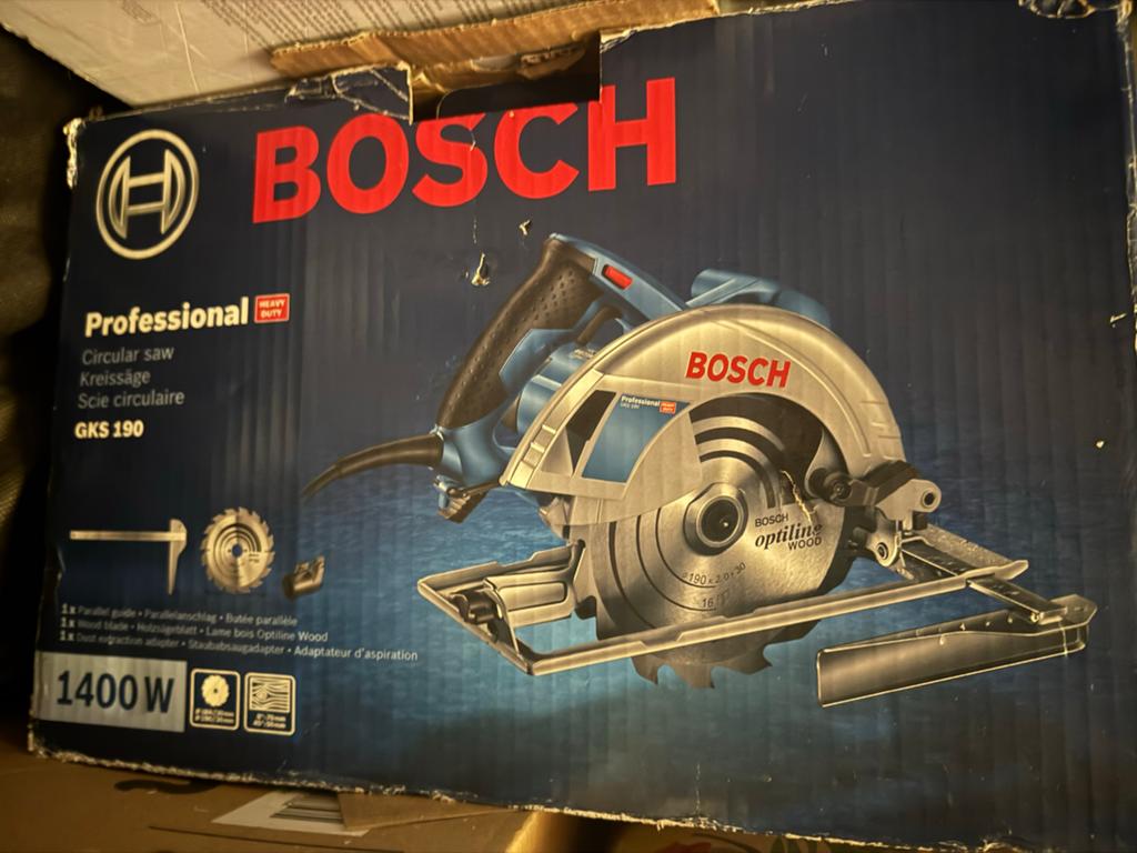 Bosch Professional Cirkelzaag GKS 190 - 1400W, Ophalen of Verzenden, Zo goed als nieuw