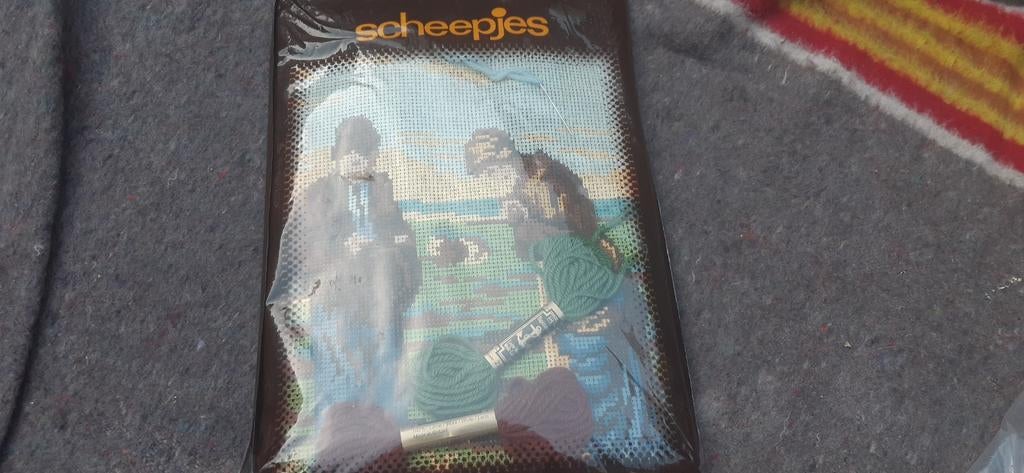 Nieuw Scheepjes voorbedrukt Borduurpakket compleet met wol, Ophalen of Verzenden, Nieuw, Handborduren, Borduurpakket
