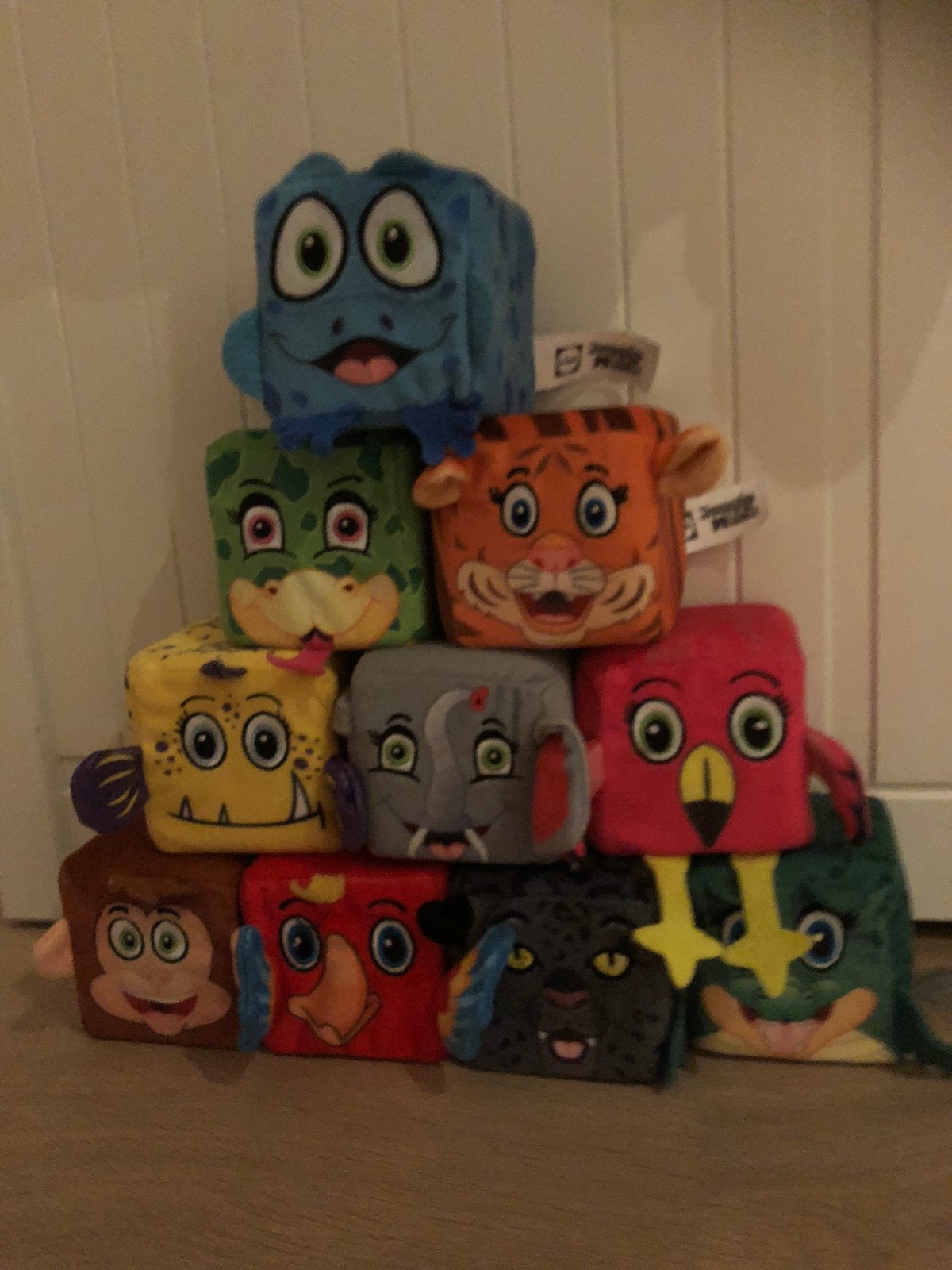 Jumbo Jungle Friends Knuffelblokjes - Complete Set, Overige merken, Overige karakters, Ophalen of Verzenden, Zo goed als nieuw