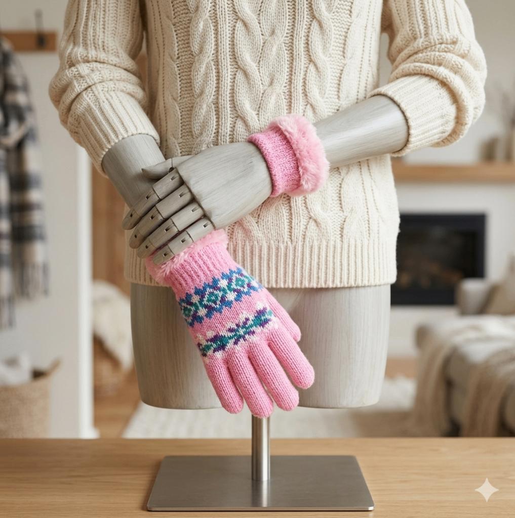 vintage 90's roze noorse 3M handschoenen met teddy voering, Kleding | Dames, Mutsen, Sjaals en Handschoenen, Maat 38/40 (M), 3M