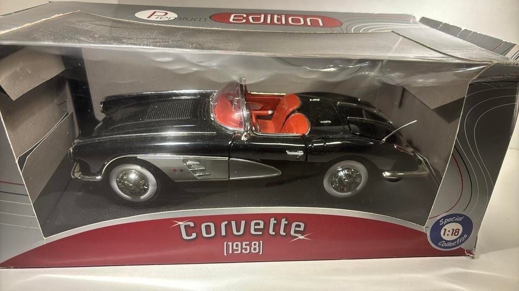 Chevrolet Corvette 1958 motermax 1.18, Overige merken, Ophalen of Verzenden, A, A