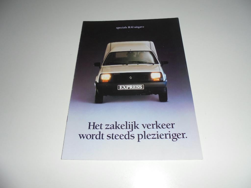 brochure Renault bestelwagens  1988, Ophalen of Verzenden, Zo goed als nieuw, Renault