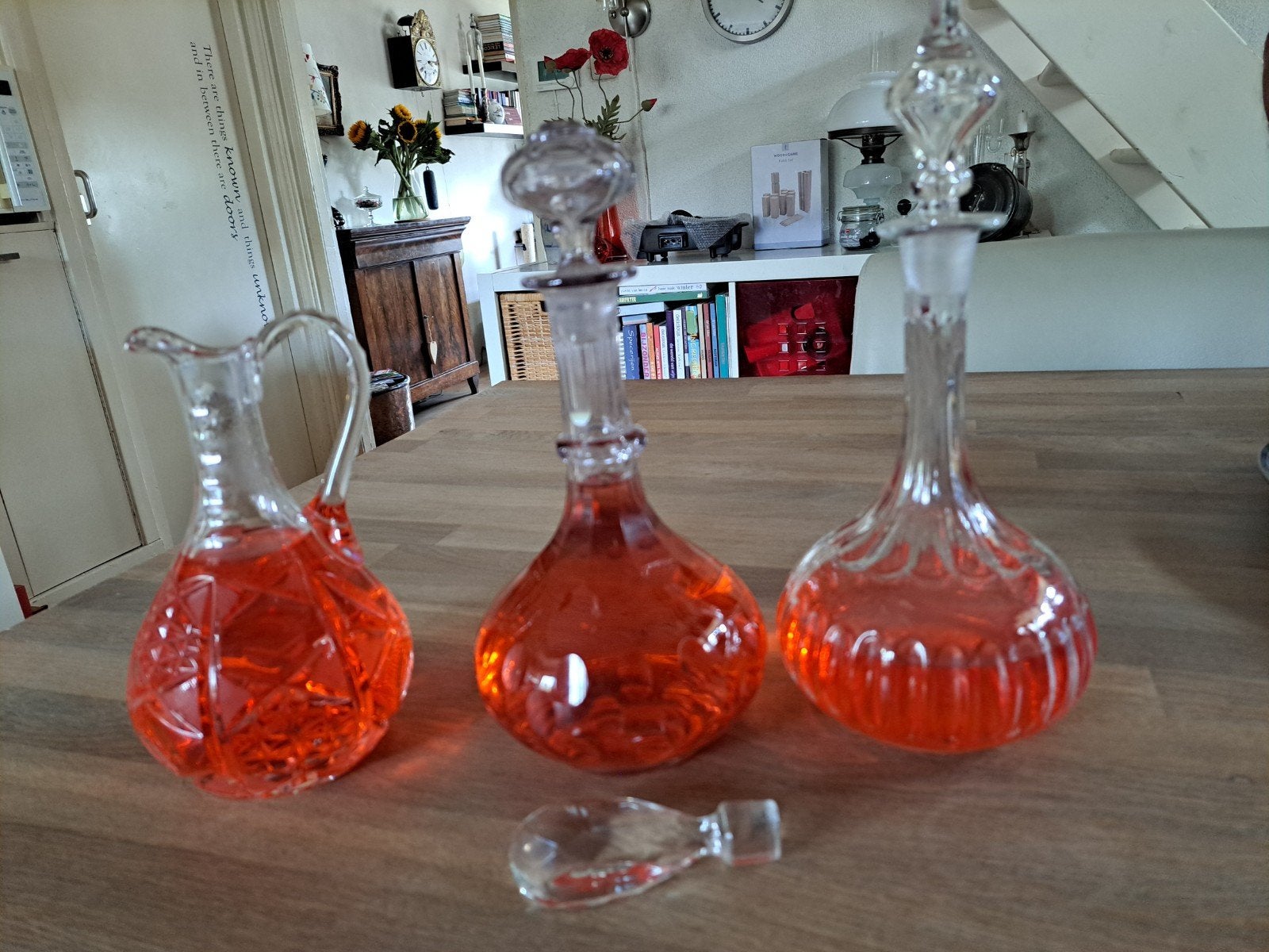 Decoratieve karaffen met pontilmerk (per stuk of als set), Ophalen