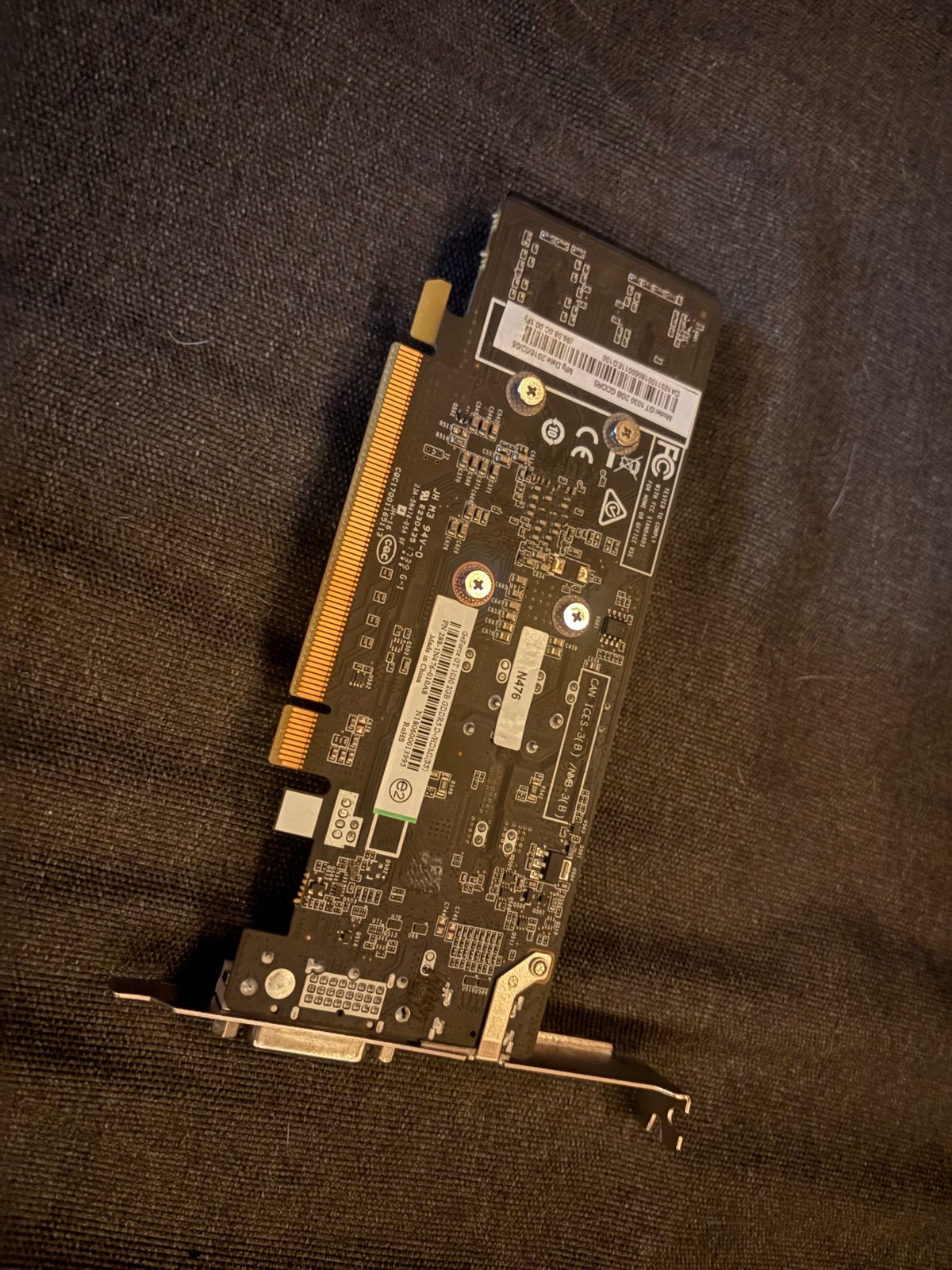 Geforce 1030 2GB GDDR5 Grafische Kaart, Computers en Software, Videokaarten, PCI-Express 3, Gebruikt, Ophalen of Verzenden, GDDR5