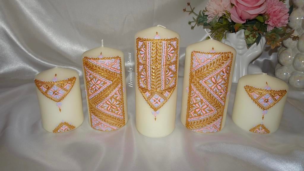 Henna kaarsen set, Ophalen, Nieuw, Overige materialen, Minder dan 25 cm