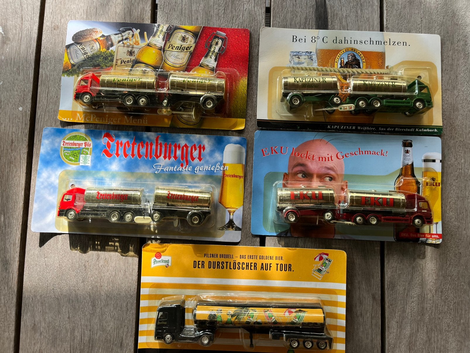 5 reclame trucks ( Mercedes), Ophalen of Verzenden, Nieuw, Bus of Vrachtwagen, Overige merken