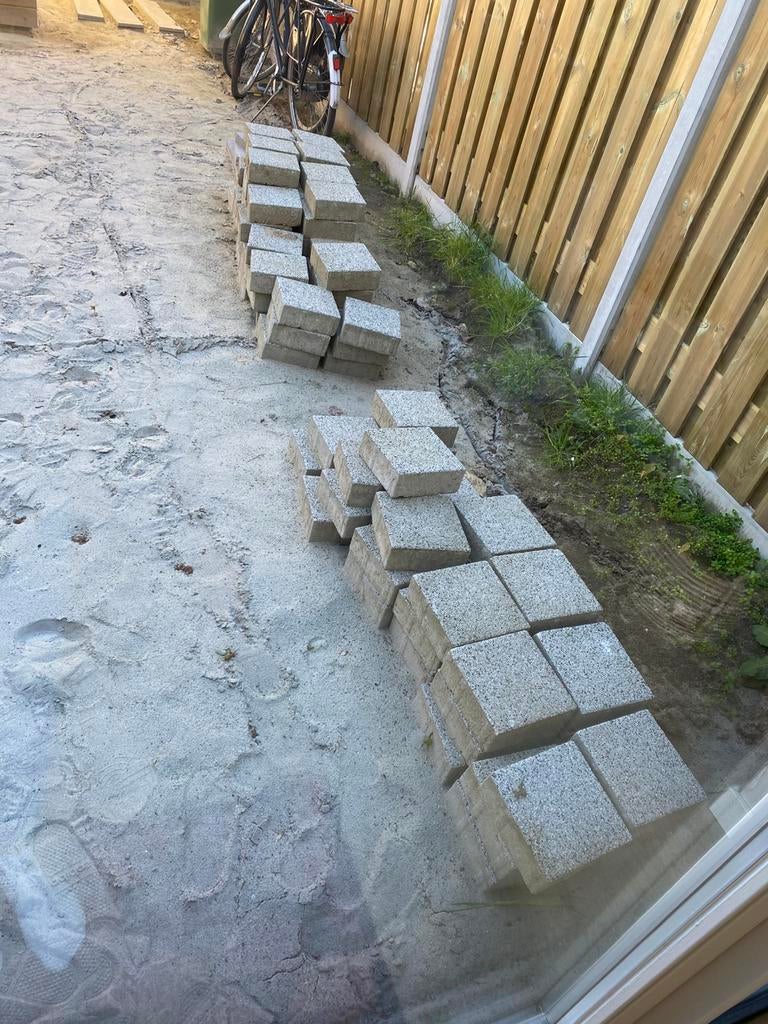 GRATIS betontegels, Tuin en Terras, Ophalen, Gebruikt, Beton, Terrastegels
