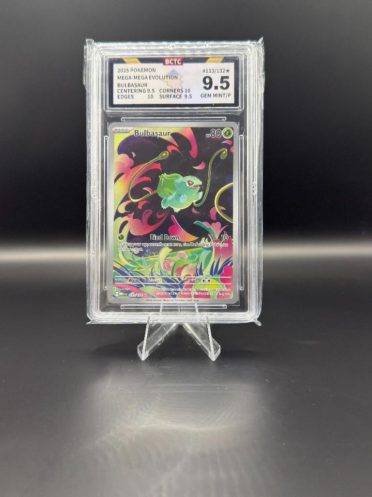 Bulbasaur IR	133/132	Engels	BCTC	9,5 | Pokemon | Graded, Ophalen of Verzenden, Nieuw, Losse kaart, Foil