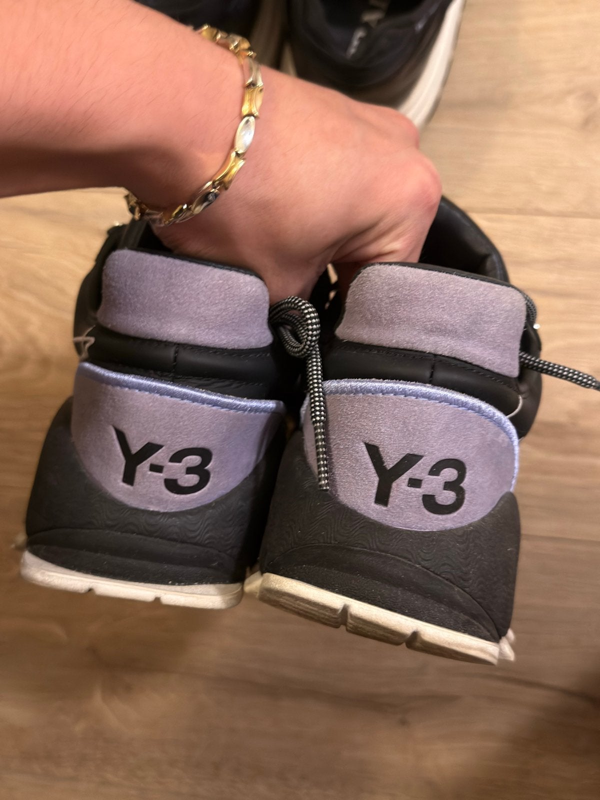 Y-3 Adidas Sneakers - Zwart/Grijs, Kleding | Heren, Ophalen of Verzenden, Gedragen, Zwart, Sneakers of Gympen