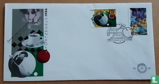 FDC E238 Sport 1986 NL onbeschreven Anders geplakt
Bekijk oo, Ophalen of Verzenden, Nederland