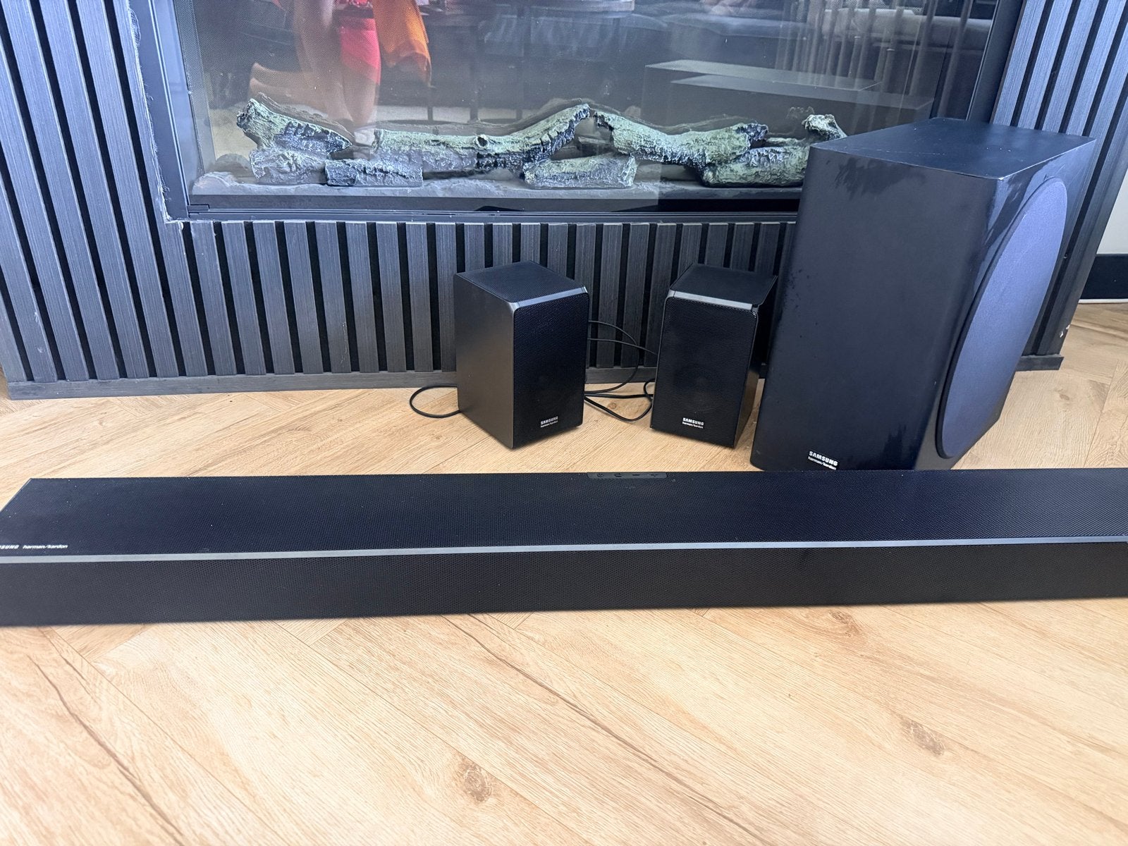 Samsung HW-Q90R Dolby Surround Soundbar Set, Ophalen of Verzenden, Bluetooth, Zo goed als nieuw