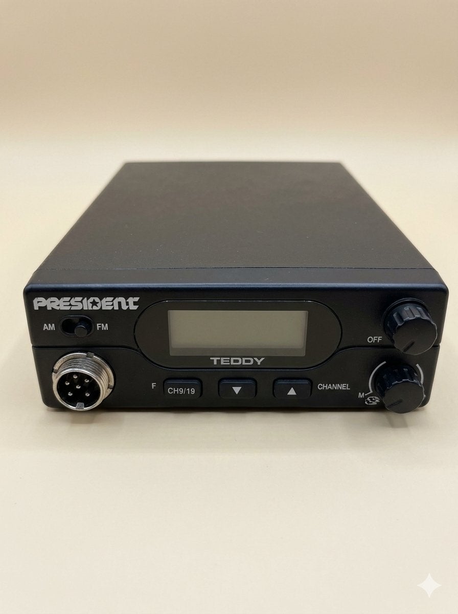 President Teddy CB-radio met Maas Power Mike, Ophalen of Verzenden, Gebruikt, 5 tot 15 km, Portofoon of Walkie-talkie