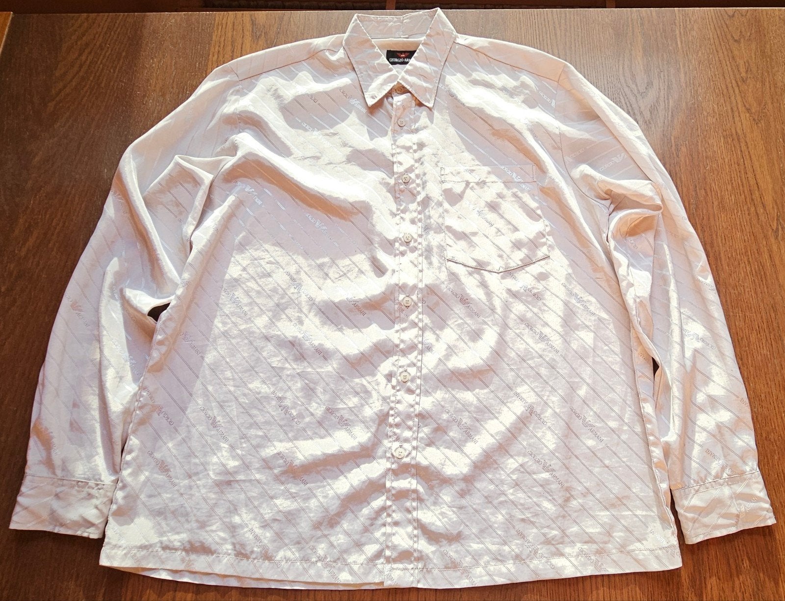 GIORGIO ARMANI overhemd Maat XL, Wit, Ophalen of Verzenden, Giorgio Armani, Gedragen