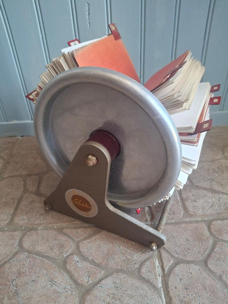 Vintage Columbia Rolodex / Kaartensysteem uit Frankrijk, Ophalen of Verzenden