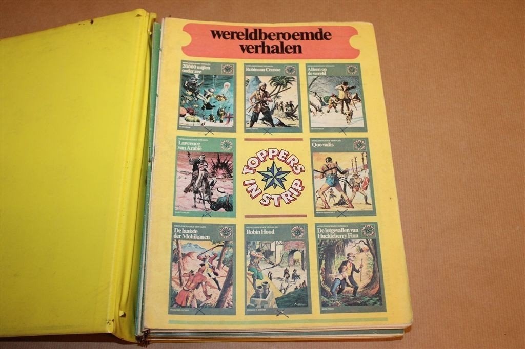 Toppers in Strip — Complete Map 1 met 16 Delen 1974, Boeken, Stripboeken, Eén stripboek, Ophalen of Verzenden, Gelezen