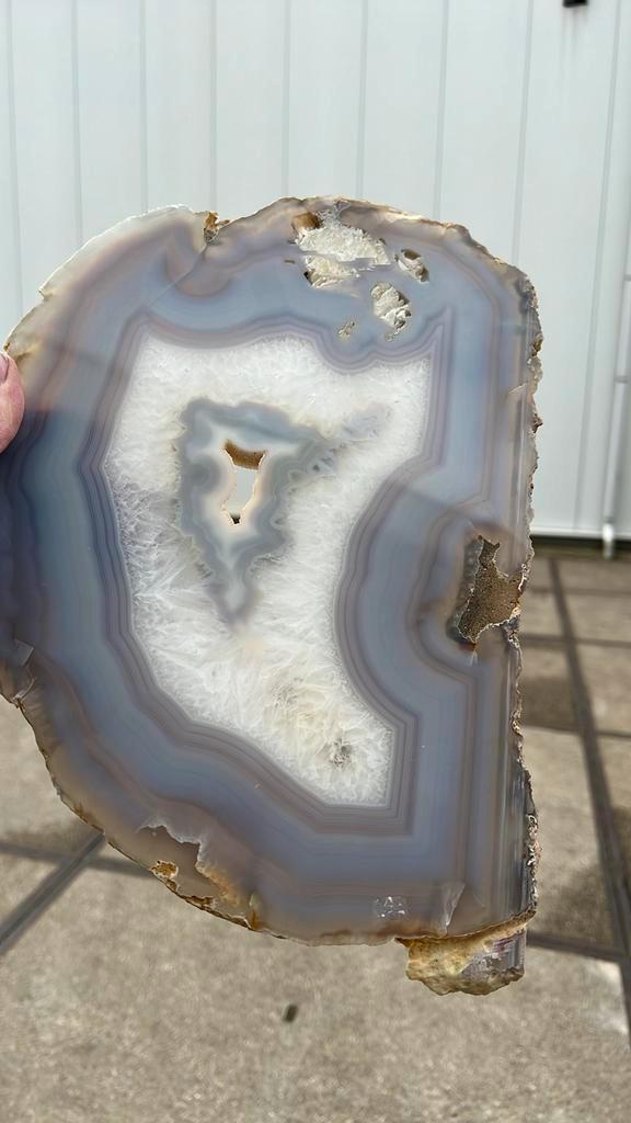 Grote XL Agaat schijf 35 cm x 25 cm, Ophalen of Verzenden, Mineraal
