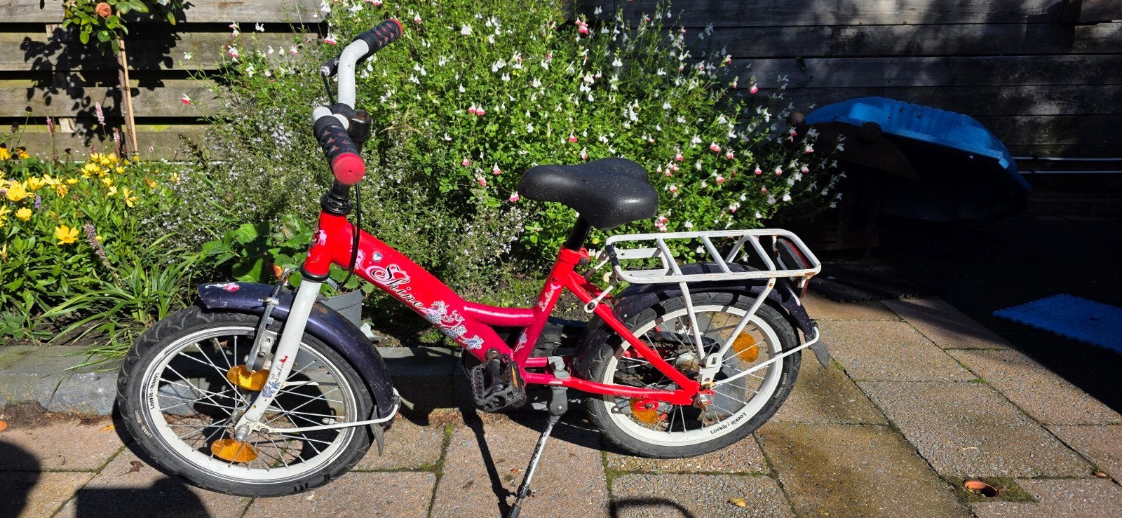 Loekie kinderfiets 16 inch - rood, Ophalen, Terugtraprem, Loekie, 16 tot 20 inch
