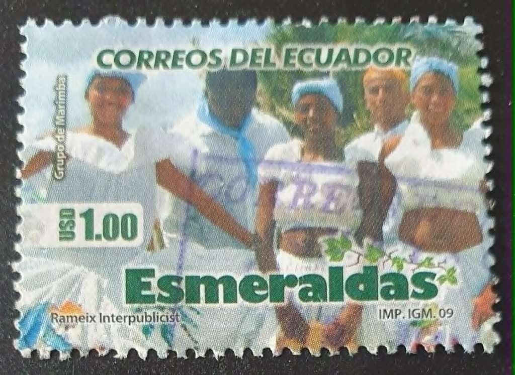 166-26 Ecuador 2009 / Esmeraldas, Verzenden, Gestempeld, Zuid-Amerika