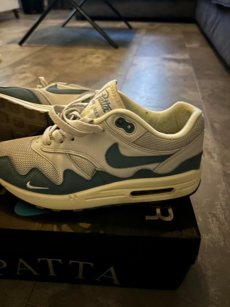 Nike Air Max 1 Patta 'Waves' Monarch 38, Ophalen of Verzenden, Zo goed als nieuw, Overige kleuren, Sneakers of Gympen