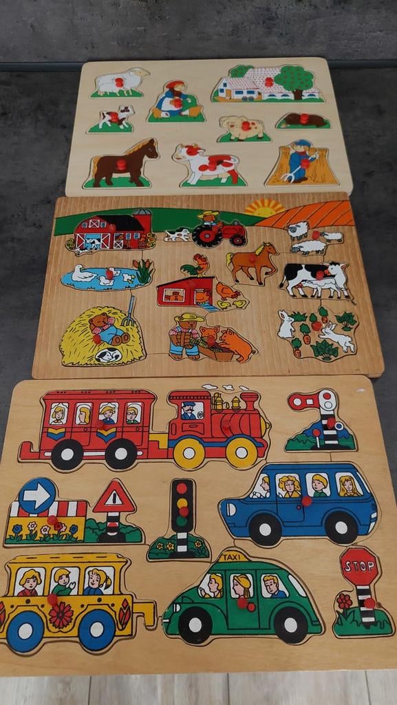 3 houten.puzzels, Ophalen of Verzenden