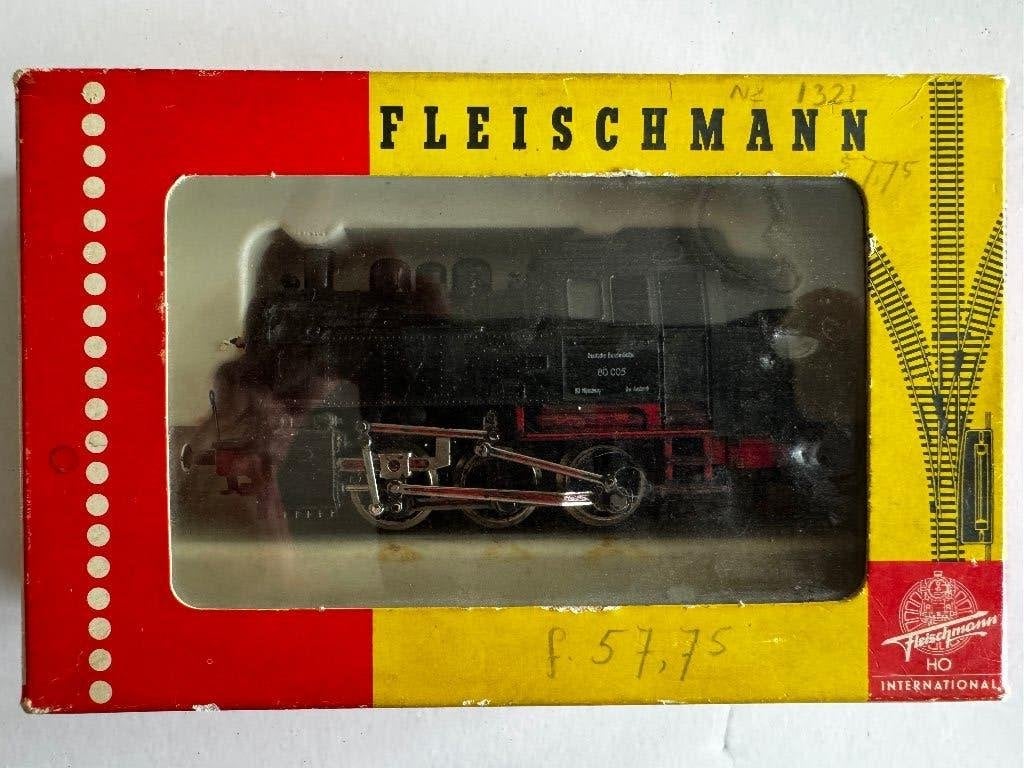 Fleischmann 1321 BR 80 005 DB H0 rijdt goed, verlichting OVP, Gebruikt, Fleischmann, Ophalen of Verzenden, Analoog