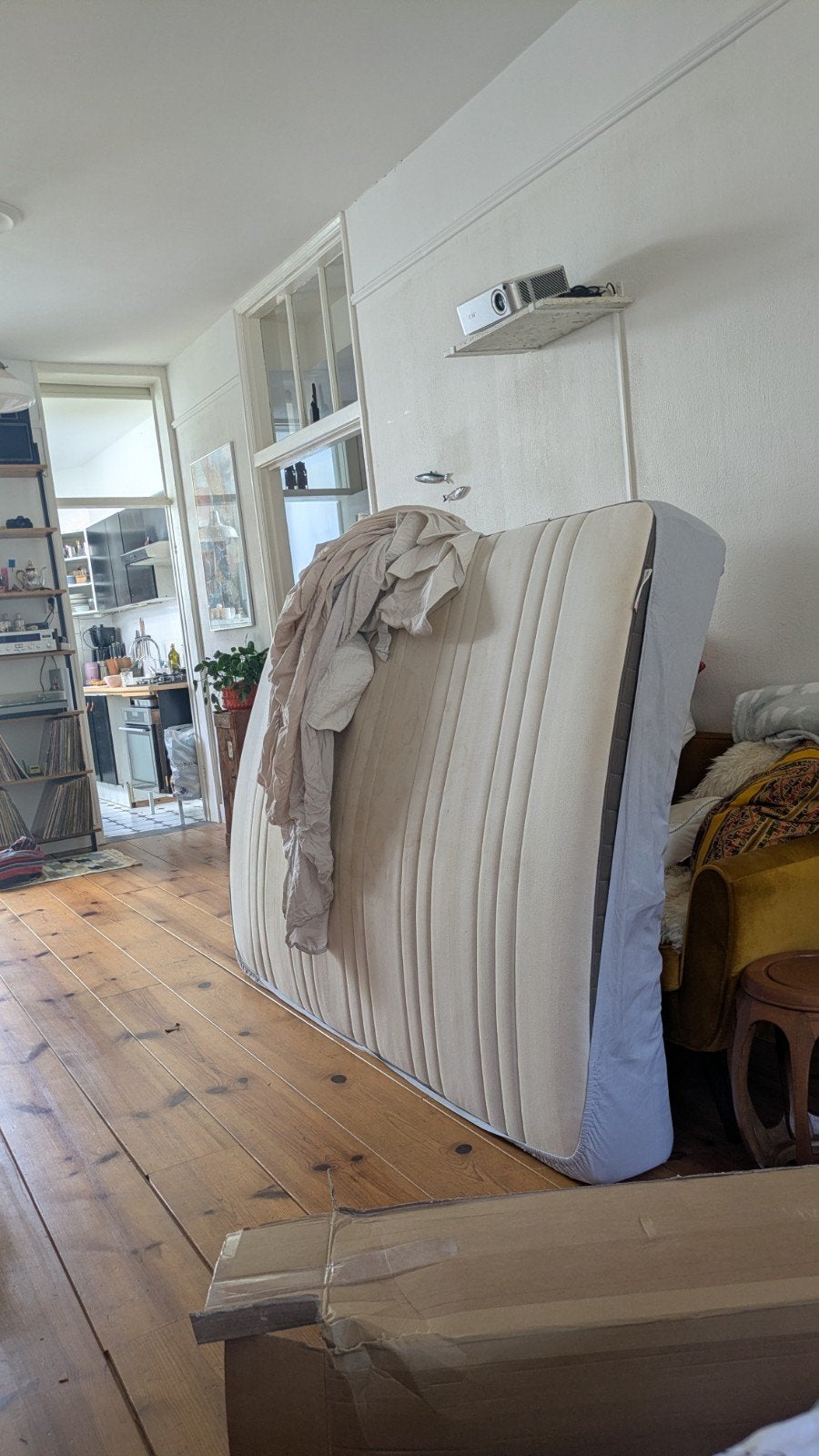gratis ikea matras 140x200 (oud), Ophalen, Gebruikt, Wit, Tweepersoons