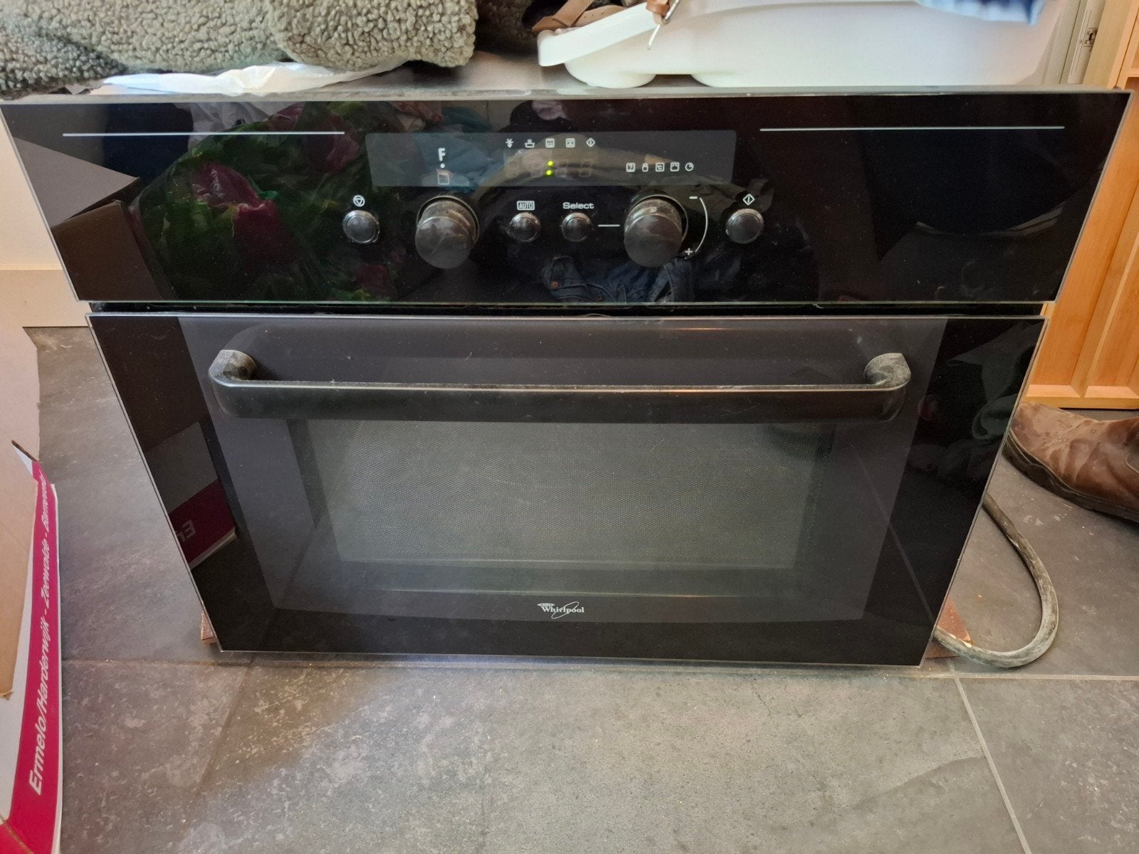 Whirlpool AMW 520 combimagnetron 40x60, Witgoed en Apparatuur, Ovens, Ophalen, Gebruikt