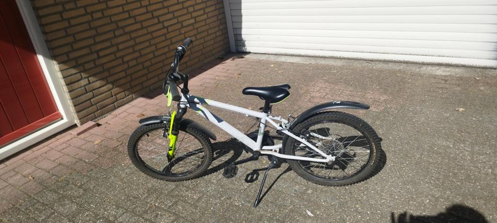 Btwin decathlon fiets 20 wit, Ophalen of Verzenden, Gebruikt, Velgrem, 20 inch of meer