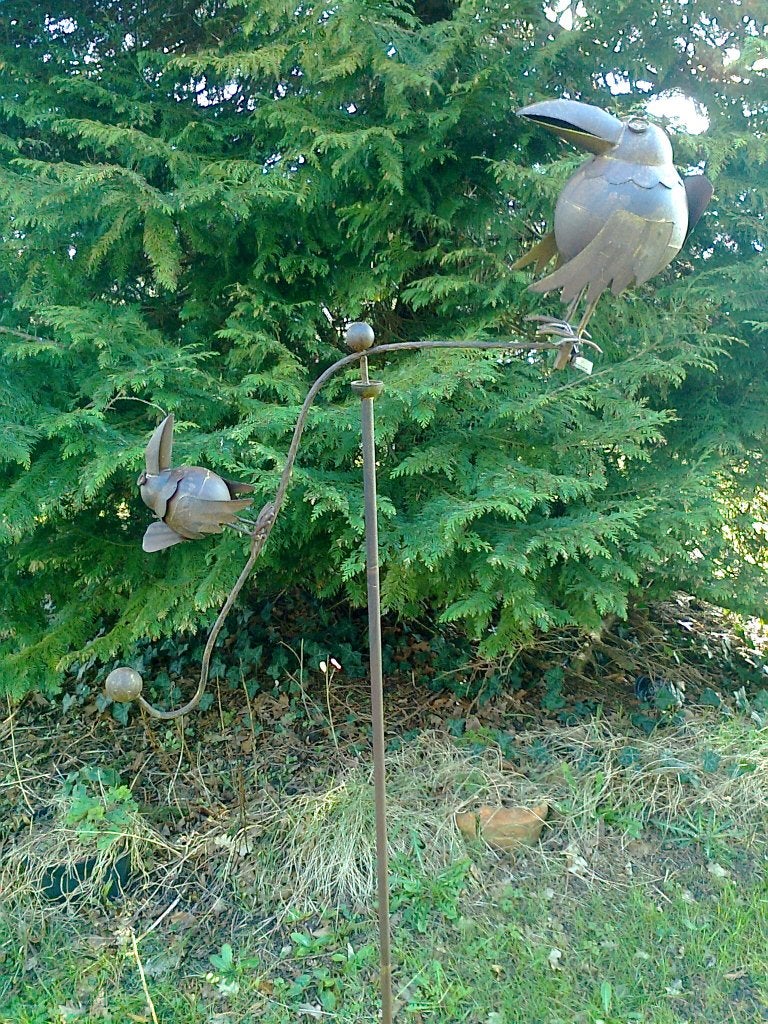 Tuinsteker, tuinprikker, windspel, grote Balans met Vogels, Ophalen of Verzenden, Nieuw