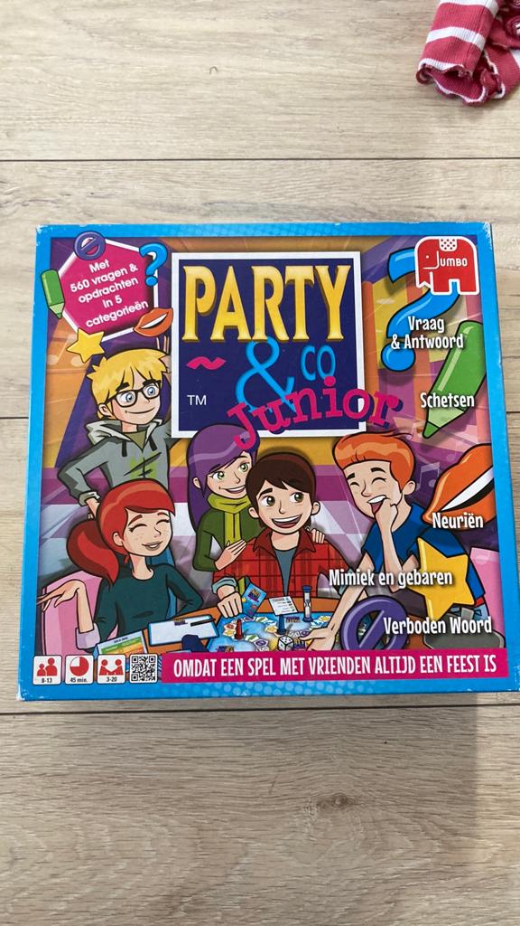 Party & Co Junior Gezelschapsspel Jumbo, Drie of vier spelers, Ophalen of Verzenden, Gebruikt