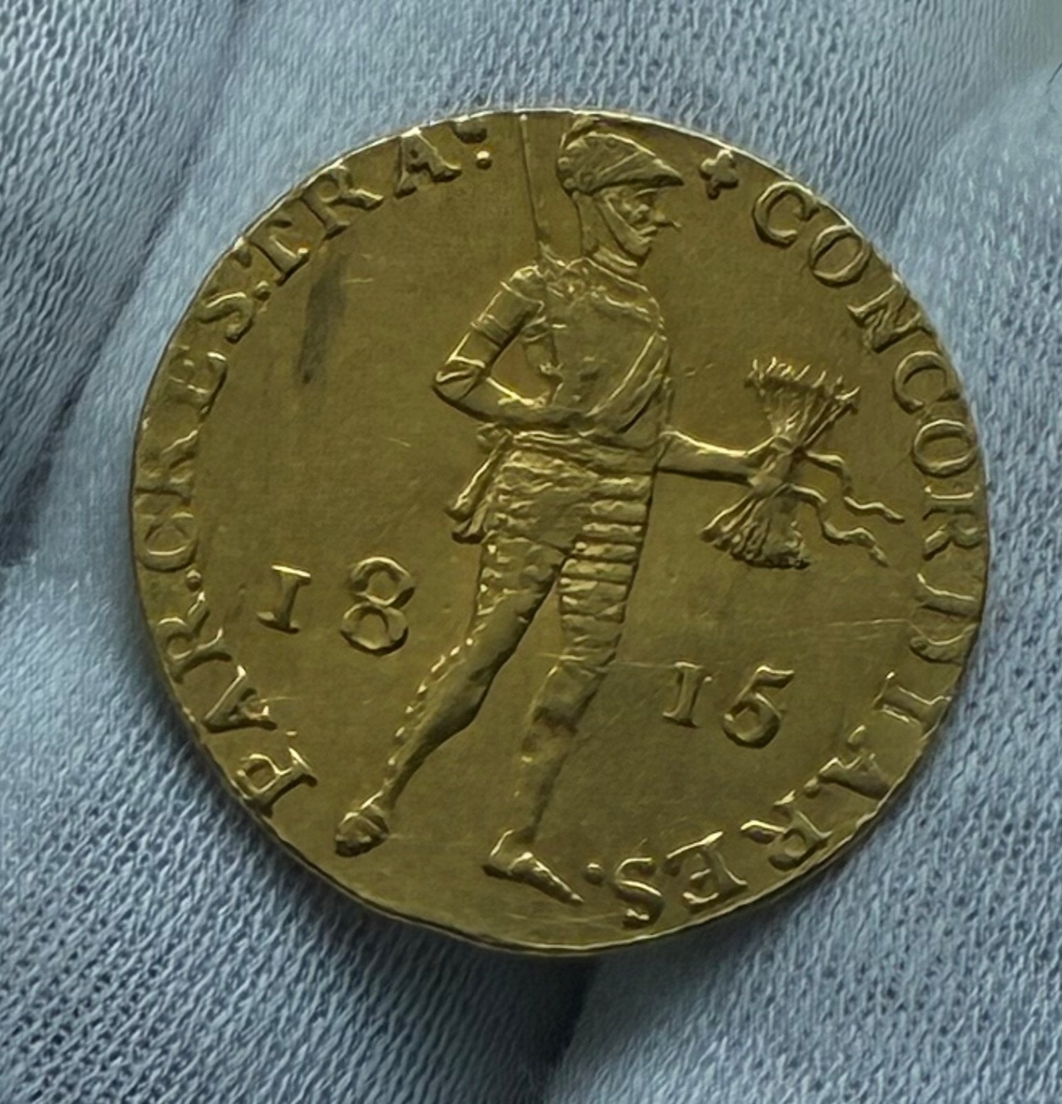 Gouden dukaat 1815 (schaarse var. Klaverblad), Kon. Willem I, Verzenden, Koning Willem I, Overige waardes, Goud