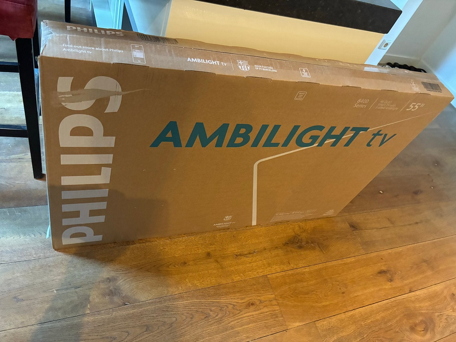 Philips Ambilight TV 55 inch 4K QLED Smart TV, Ophalen, Philips, QLED, Nieuw