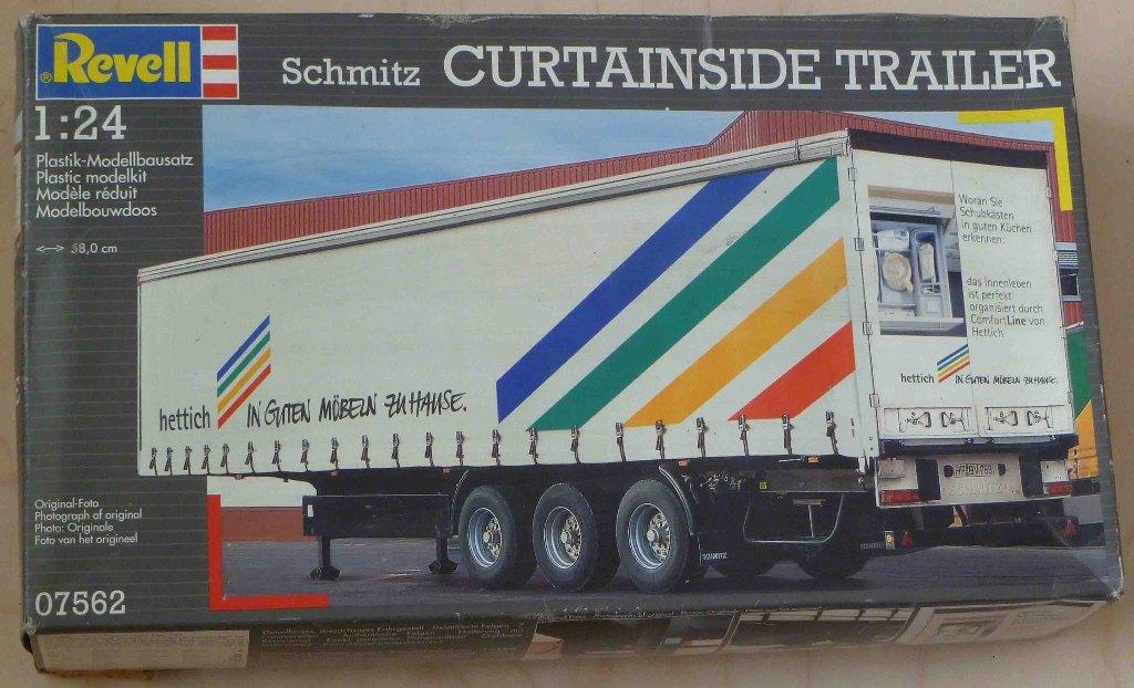 Schmitz Curtainside Trailer (Revell), 1:50 of kleiner, Revell, Ophalen of Verzenden, Zo goed als nieuw