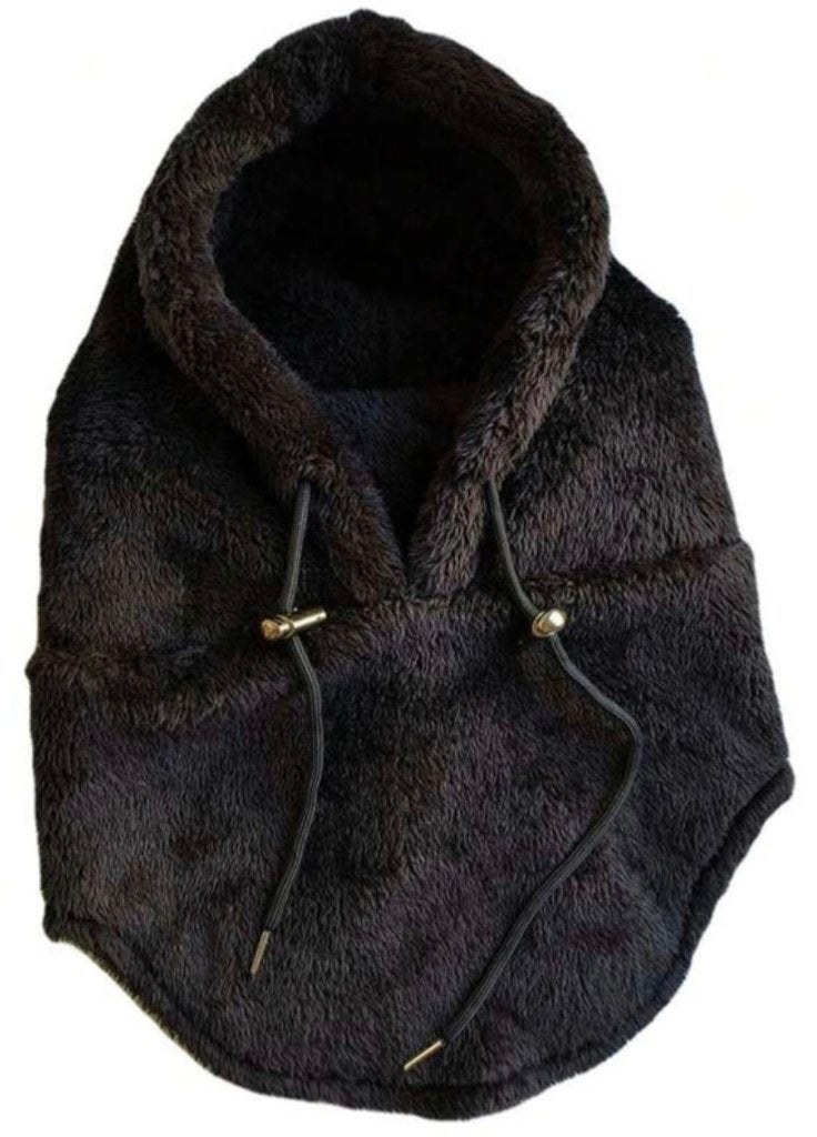 Heerlijk warme pluche bivakmuts / hoodie sjaal, Ophalen of Verzenden, Nieuw, Maat 46/48 (XL) of groter, Sjaal