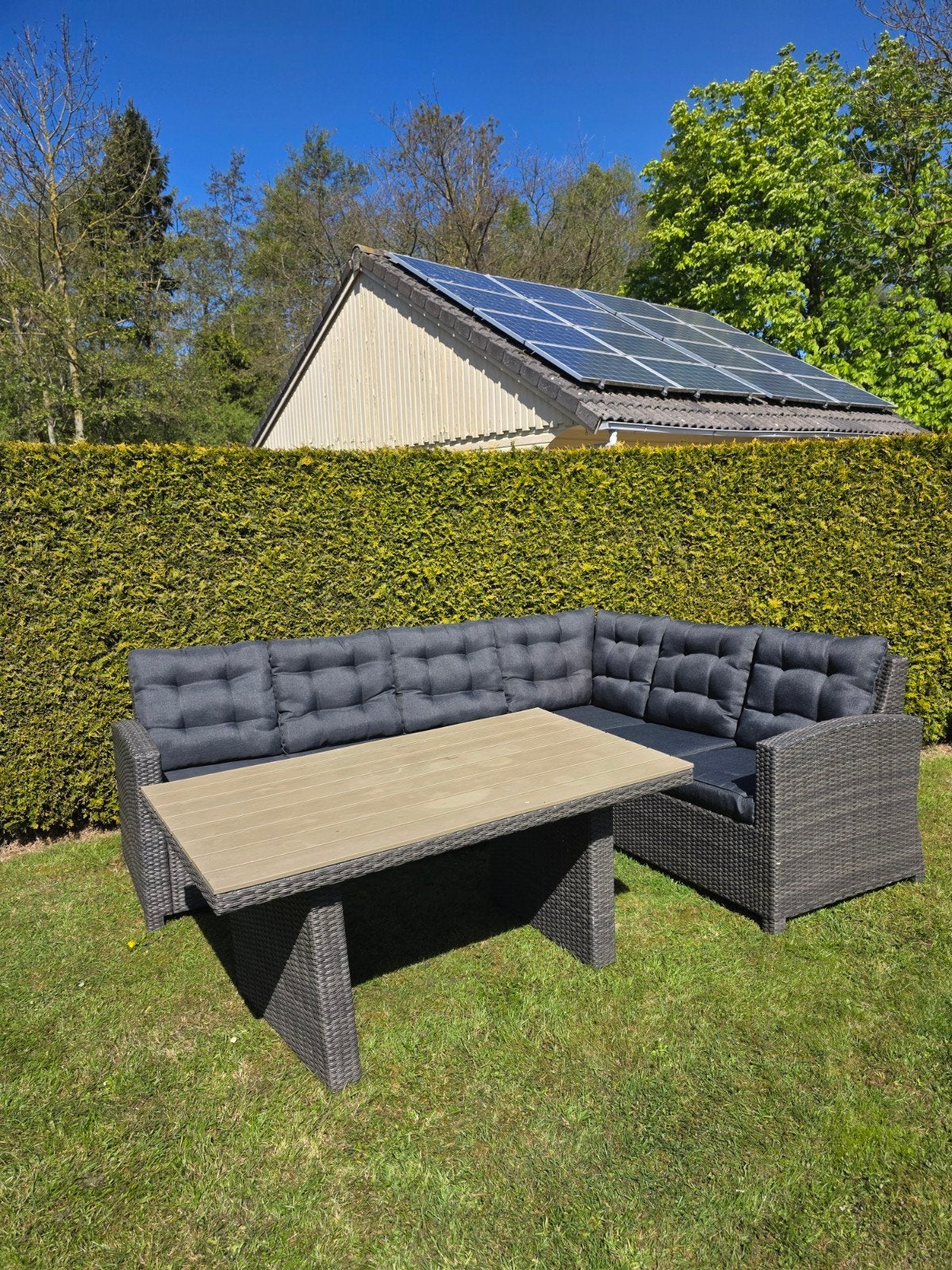 Zeer nette tuinset loungeset loungebank bez mogelijk, Ophalen of Verzenden, Zo goed als nieuw