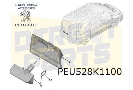 Peugeot Expert achterpaneel cmplt. (9/16-) Origineel! 161396