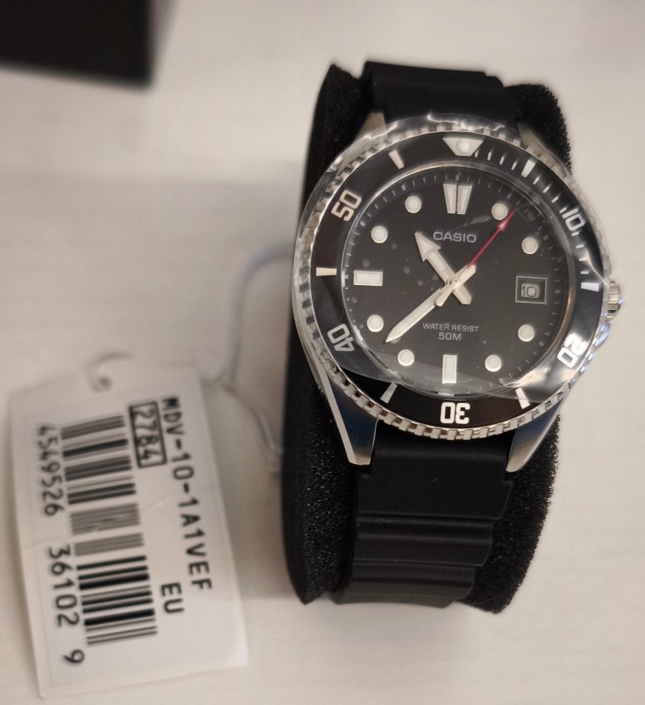 watch Casio Collection MDV-10-1A1VEF, Zwart, IOS, Nieuw, Ophalen of Verzenden