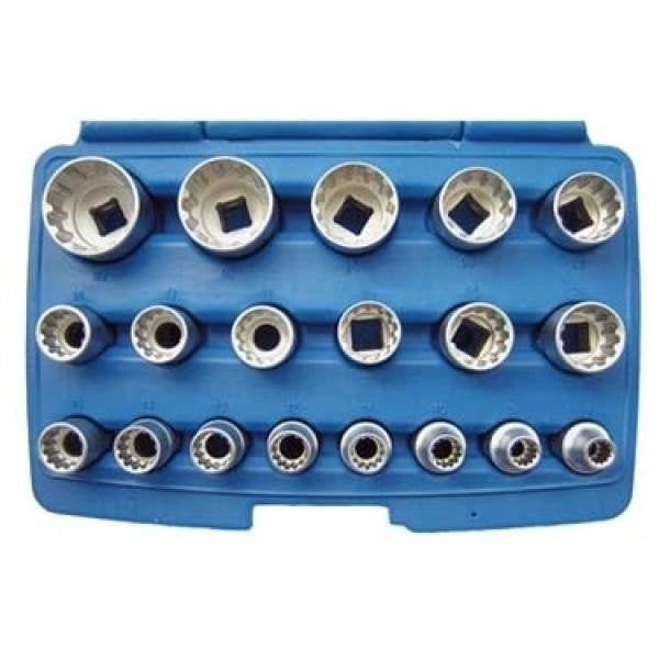 Dopppenset, Alldrive 1/2\" 19 Delig, Doe-het-zelf en Verbouw, Ophalen of Verzenden, Nieuw