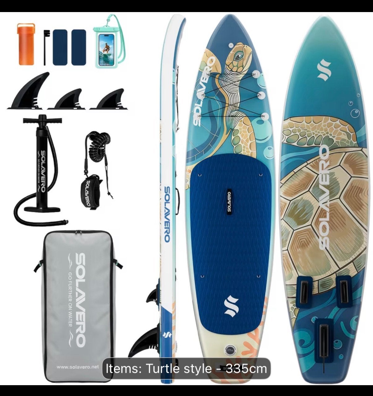 Nieuw sup board 335cm met alle accesories, Watersport en Boten, Suppen, Ophalen of Verzenden, Zo goed als nieuw, SUP-boards