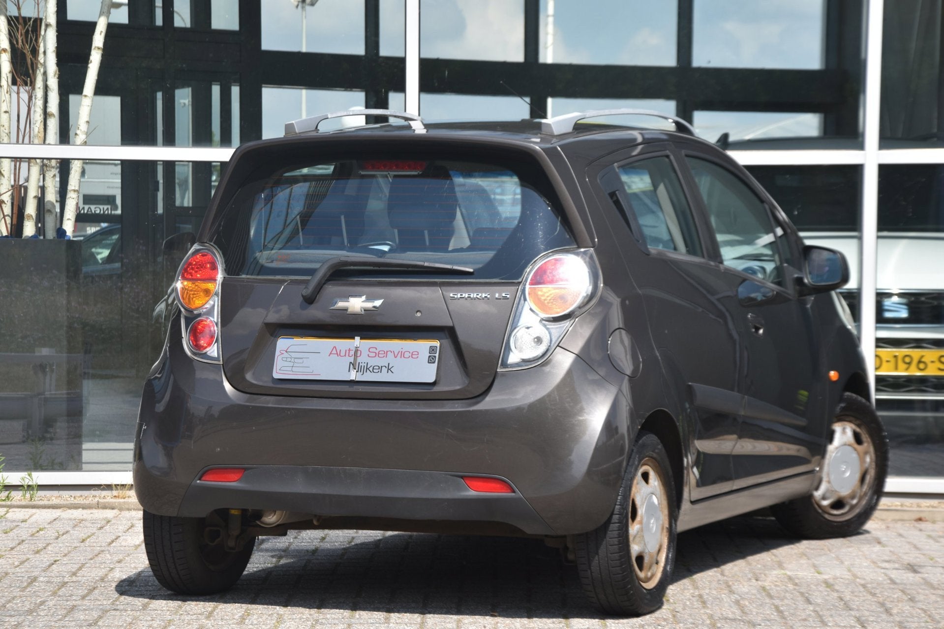 Chevrolet Spark 1.0 16V LS Bi-Fuel Airco Elek. Ramen 5drs. C, Auto's, Voorwielaandrijving, Euro 5, Stof, Zwart