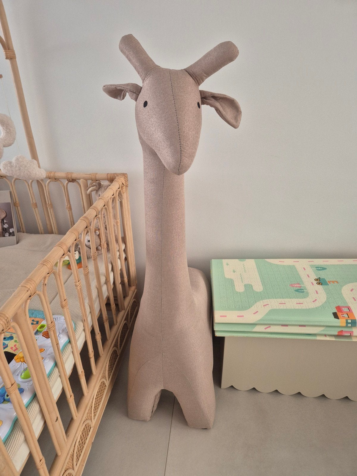 Childhome Staande Knuffel Giraf - 131 cm hoog, Ophalen, Overige merken, Giraf, Overige karakters