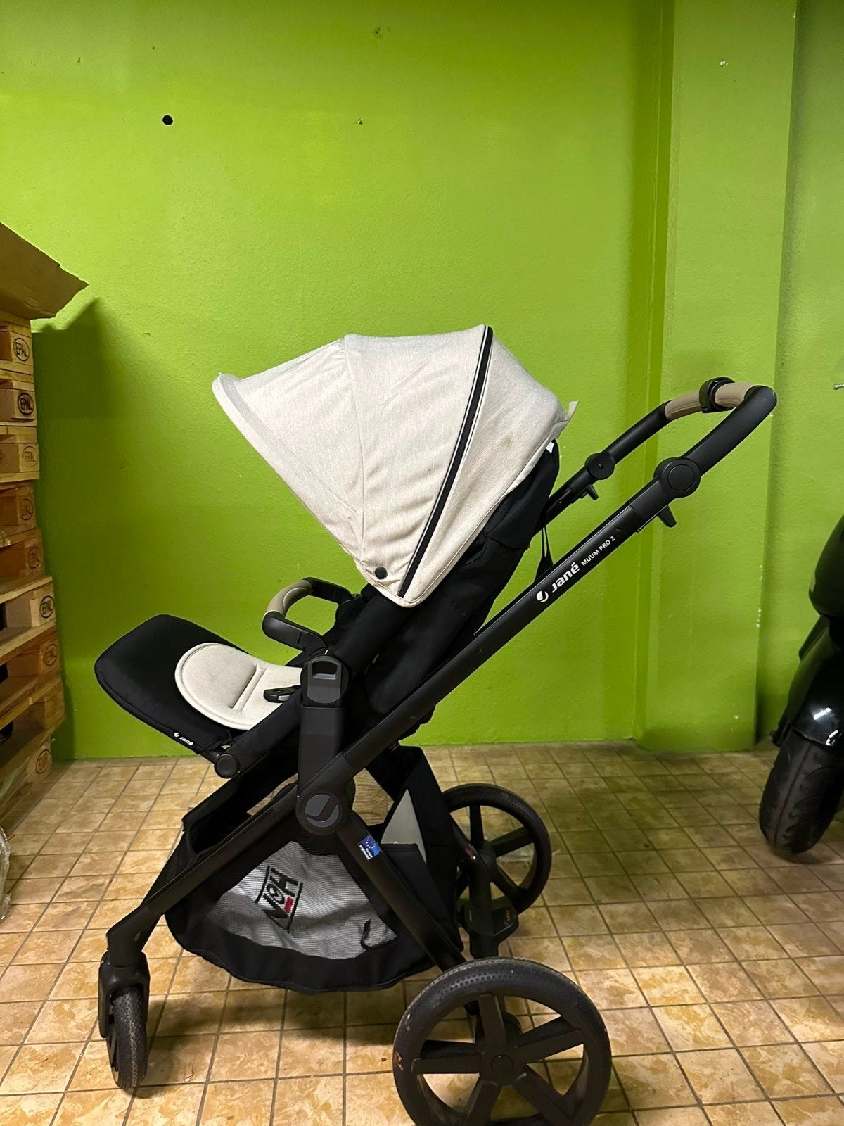 Combi beige kinderwagen Jane, Kinderen en Baby's, Ophalen, Zo goed als nieuw, Overige merken