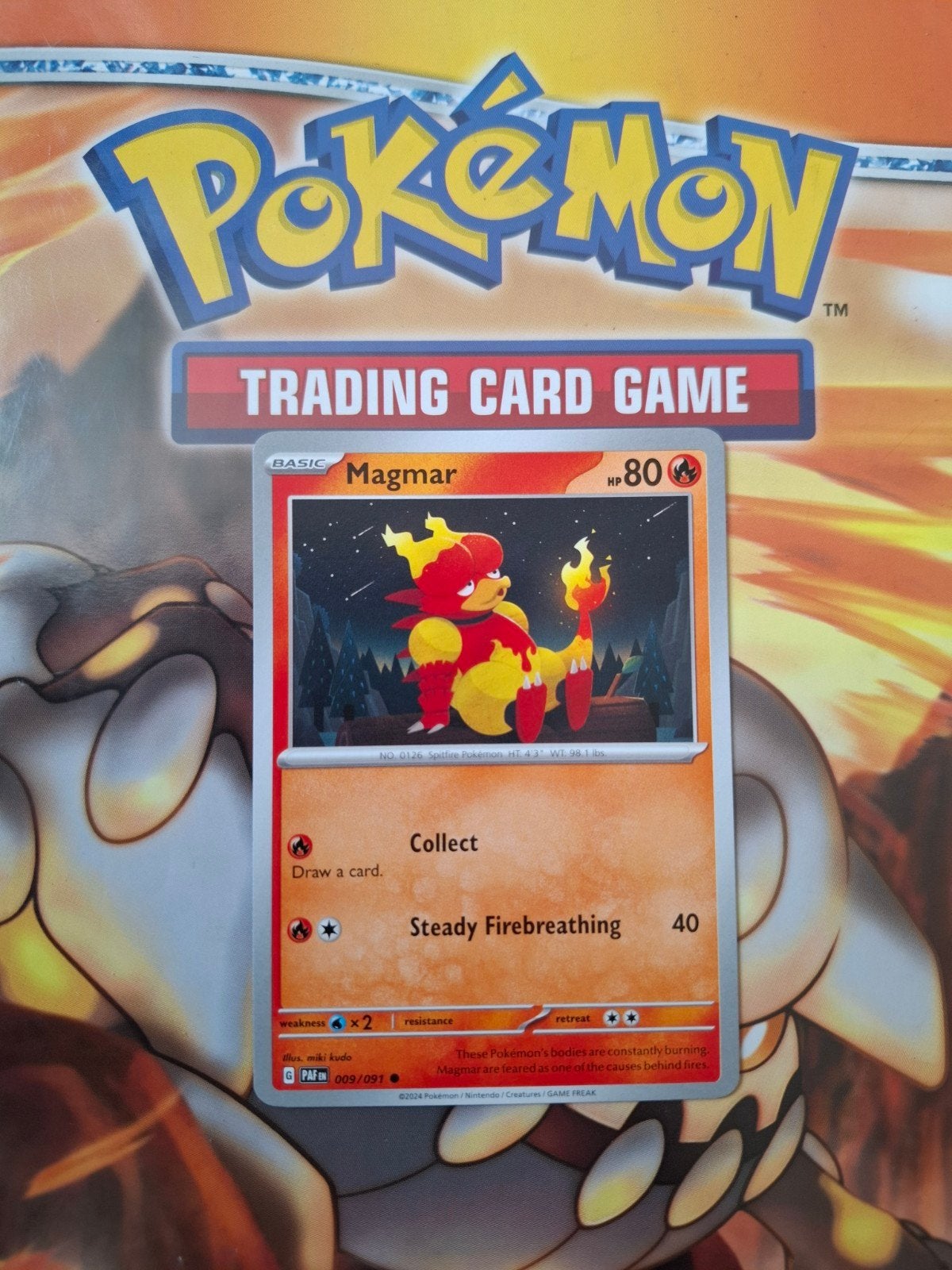 Magmar 009/091 Perfect Order pokemon kaart nm-mint, Ophalen of Verzenden, Zo goed als nieuw, Losse kaart