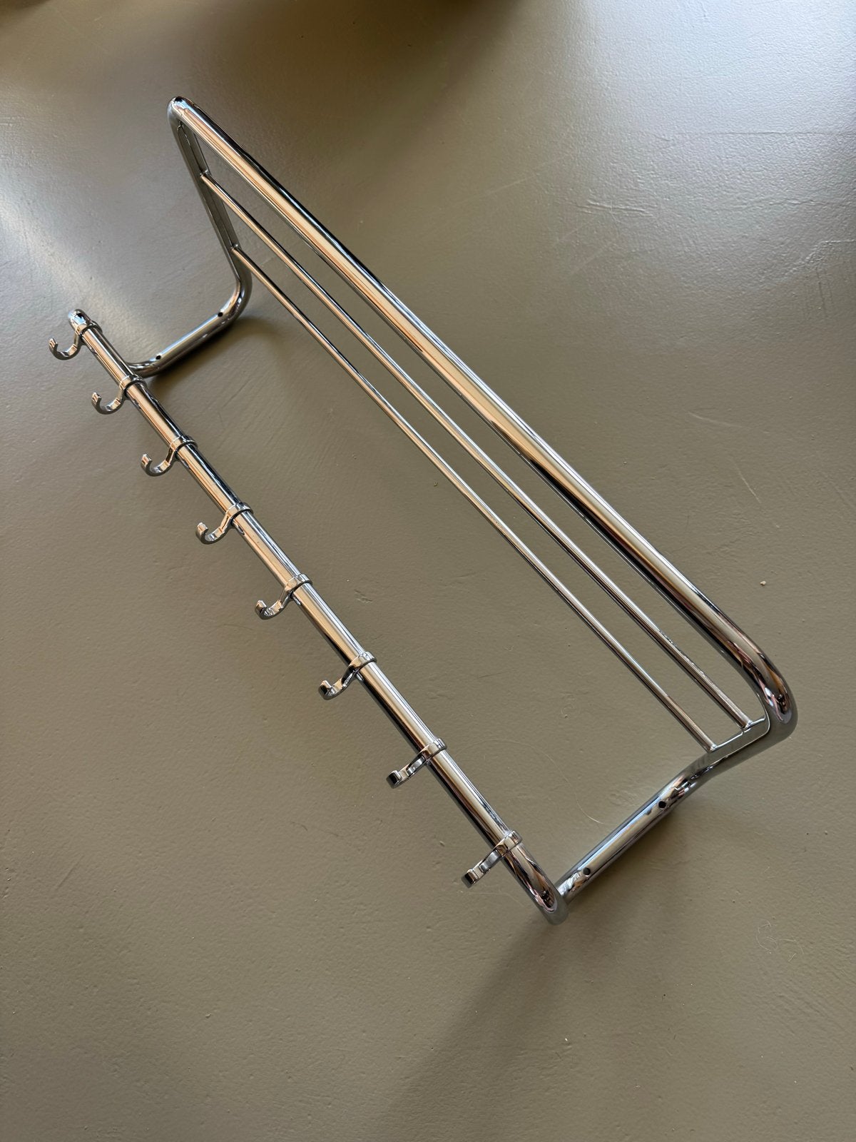 Gispen 1012 Wandkapstok - Chroom Design Klassieker, Zo goed als nieuw, Minder dan 100 cm, Metaal, Ophalen